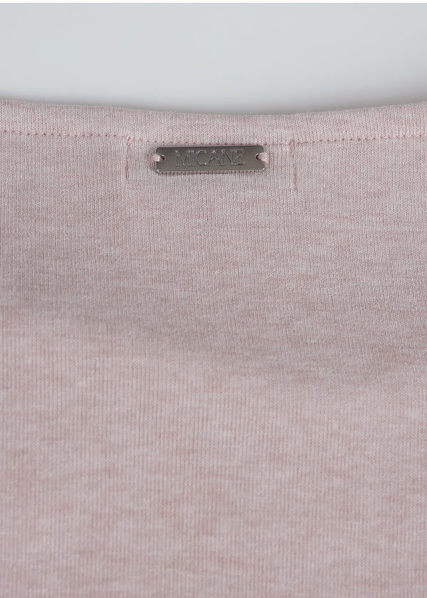 Aaliyah Unbalanced Cawl-neck Tee