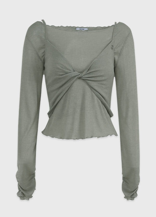 Agatha Twisted Bustier-Tee Setup