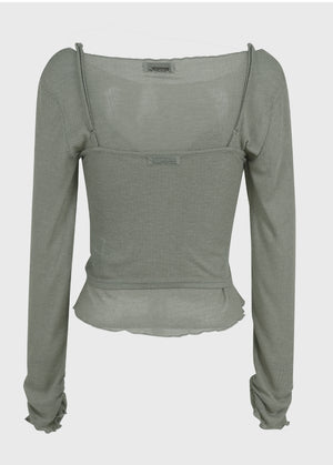 Agatha Twisted Bustier-Tee Setup