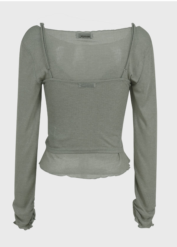 Agatha Twisted Bustier-Tee Setup
