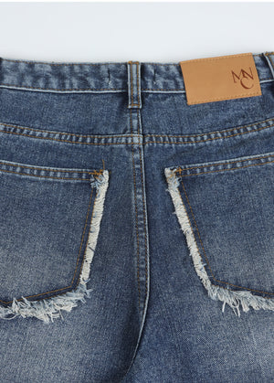 Amitie Denim Wide Short Pants