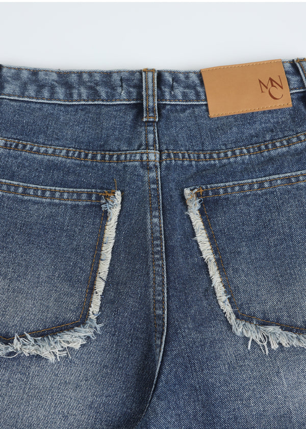 Amitie Denim Wide Short Pants