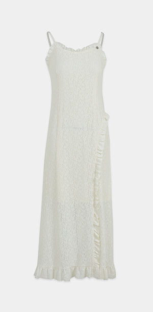 Anastasia Lace Ruffle Dress