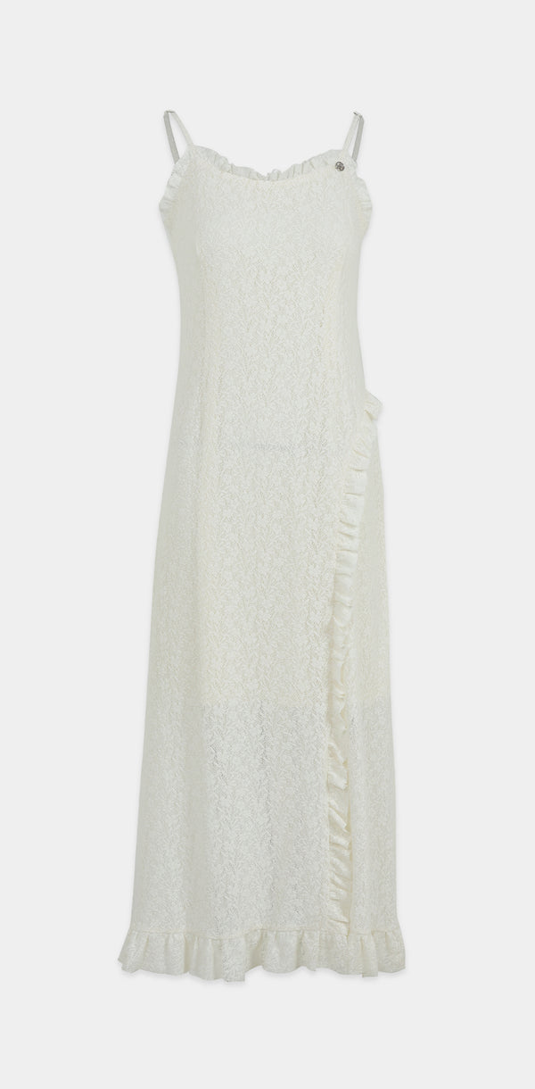 Anastasia Lace Ruffle Dress
