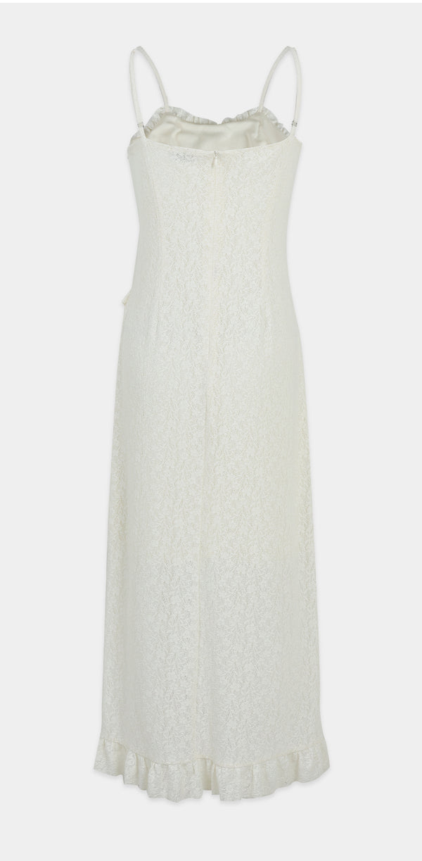 Anastasia Lace Ruffle Dress