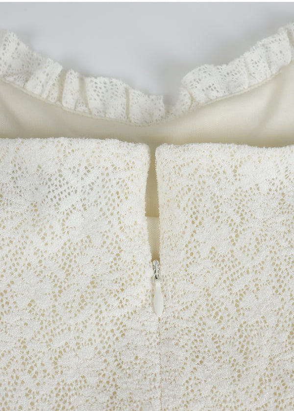 Anastasia Lace Ruffle Dress