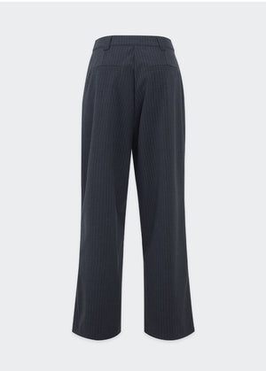 Anima Stripe Own-Tuck Wide Slacks