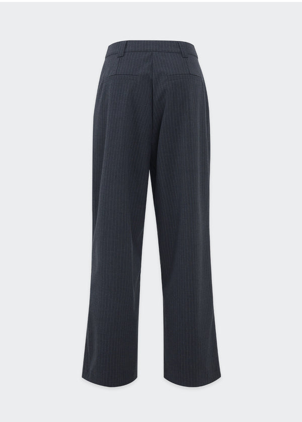 Anima Stripe Own-Tuck Wide Slacks