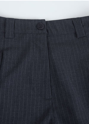 Anima Stripe Own-Tuck Wide Slacks