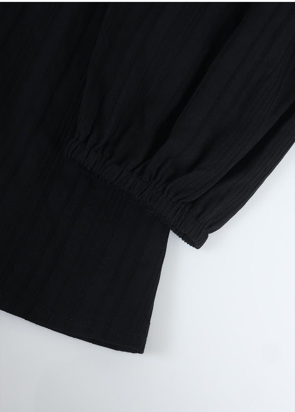 Aria Striped Shirring Blouse