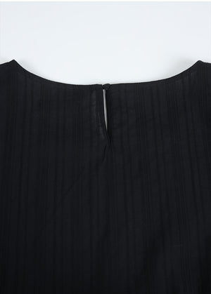 Aria Striped Shirring Blouse