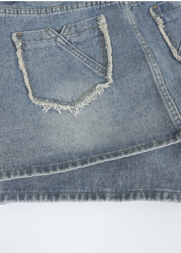 Avel Denim Mini Skirt Shorts