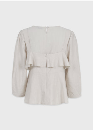 Aveline Ruffle Bustier-Blouse Setup