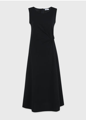 Ayra Twist-Detail Sleeveless Dress-Cardigan Setup