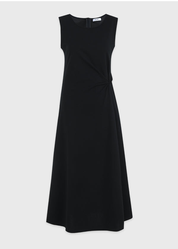 Ayra Twist-Detail Sleeveless Dress-Cardigan Setup