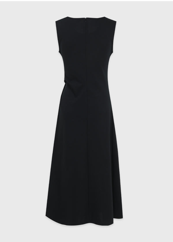 Ayra Twist-Detail Sleeveless Dress-Cardigan Setup