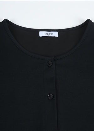 Ayra Twist-Detail Sleeveless Dress-Cardigan Setup