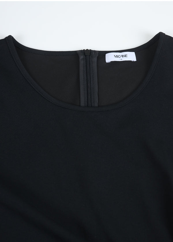 Ayra Twist-Detail Sleeveless Dress-Cardigan Setup