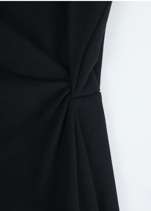 Ayra Twist-Detail Sleeveless Dress-Cardigan Setup