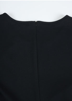 Ayra Twist-Detail Sleeveless Dress-Cardigan Setup