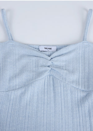 Azura Stripe Cardigan-Sleeveless Set Up