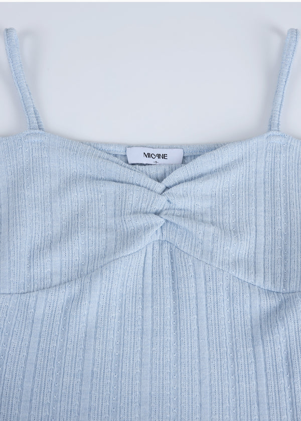 Azura Stripe Cardigan-Sleeveless Set Up