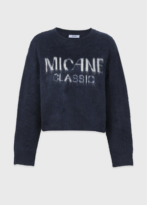 Balmy Logo 圓領針織髮帶 淺灰色