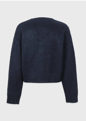 Balmy Logo 圓領針織髮帶 淺灰色