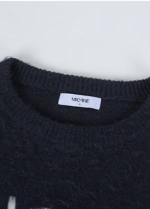 Balmy Logo 圓領針織髮帶 淺灰色