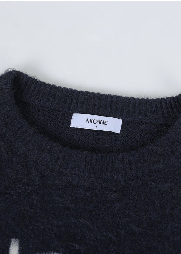 Balmy Logo 圓領針織髮帶 淺灰色