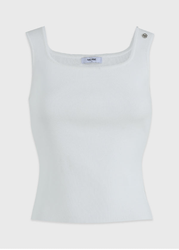 Beatrice Square Neck Knit Sleeveless