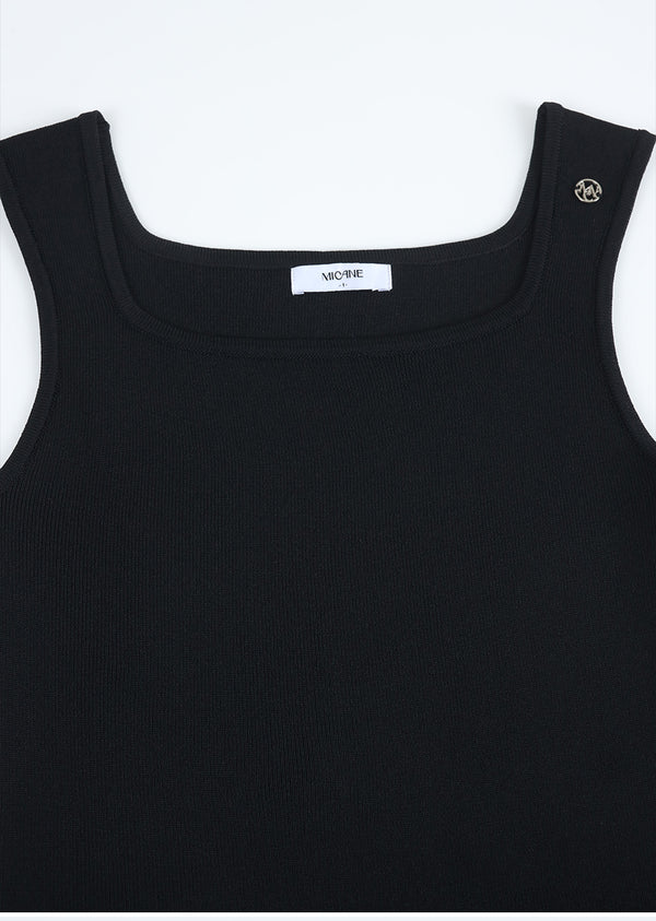 Beatrice Square Neck Knit Sleeveless