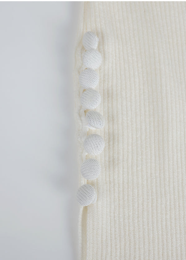 Belita Hairy Knit-Wool Sleeveless Setup