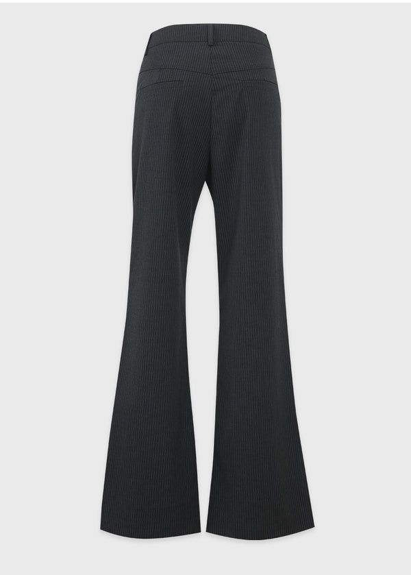 Bess Stripe Semi Flared Slacks