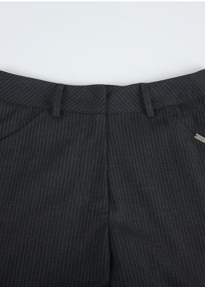 Bess Stripe Semi Flared Slacks