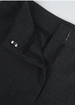 Bess Stripe Semi Flared Slacks