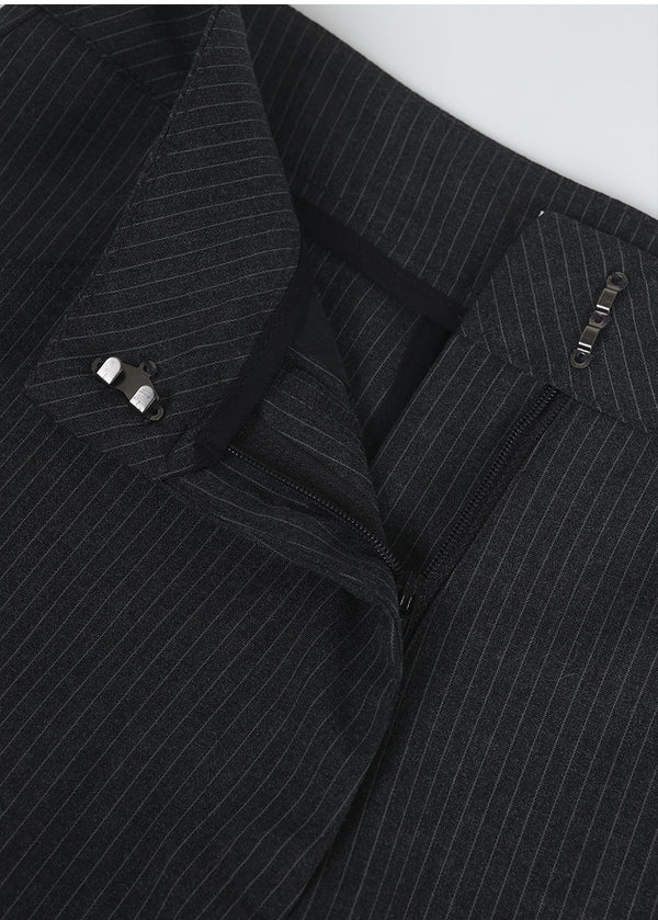 Bess Stripe Semi Flared Slacks