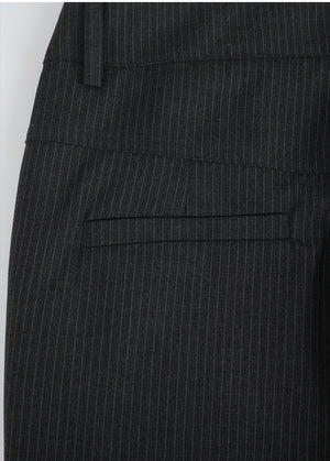 Bess Stripe Semi Flared Slacks