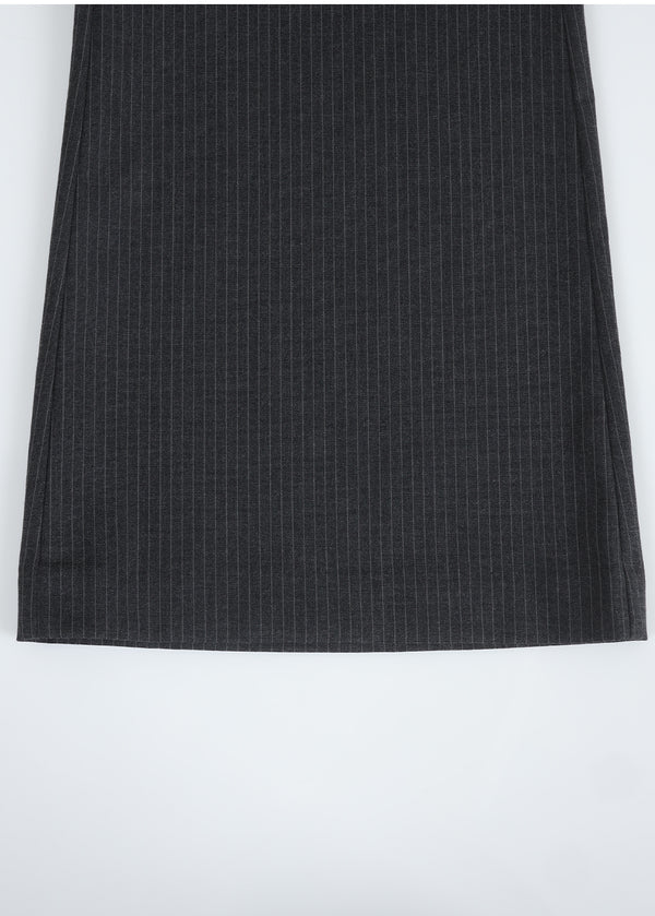 Bess Stripe Semi Flared Slacks