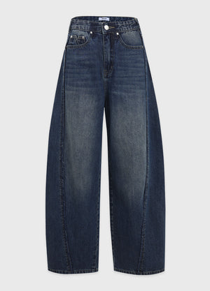 Blake Fringe Line Wide Denim Pants