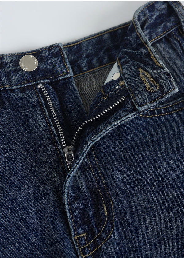 Blake Fringe Line Wide Denim Pants