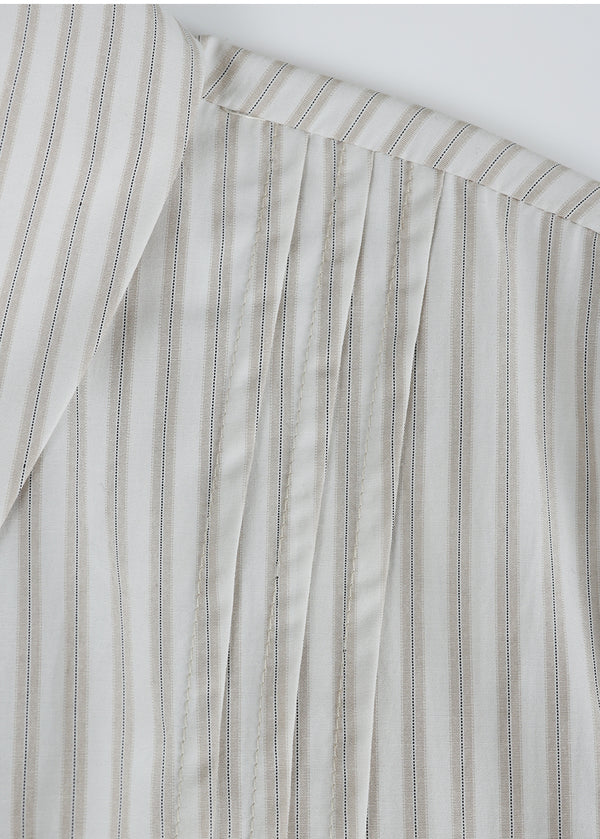 Bonnie Pintuck Striped Shirt