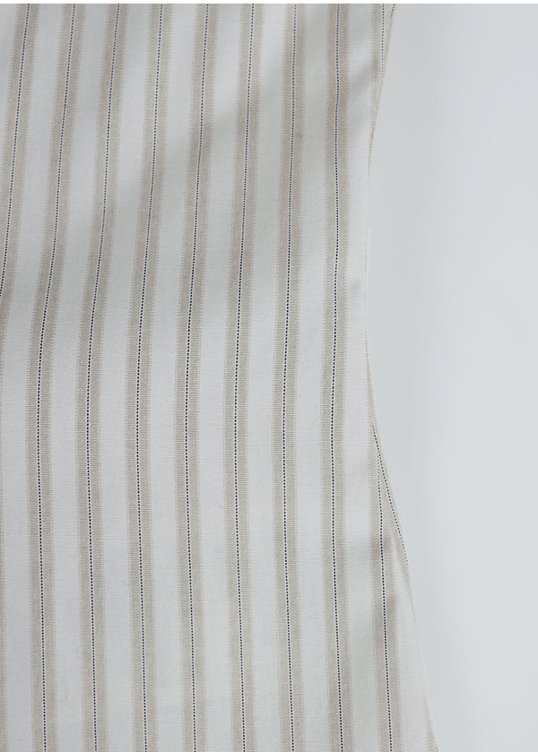 Bonnie Pintuck Striped Shirt