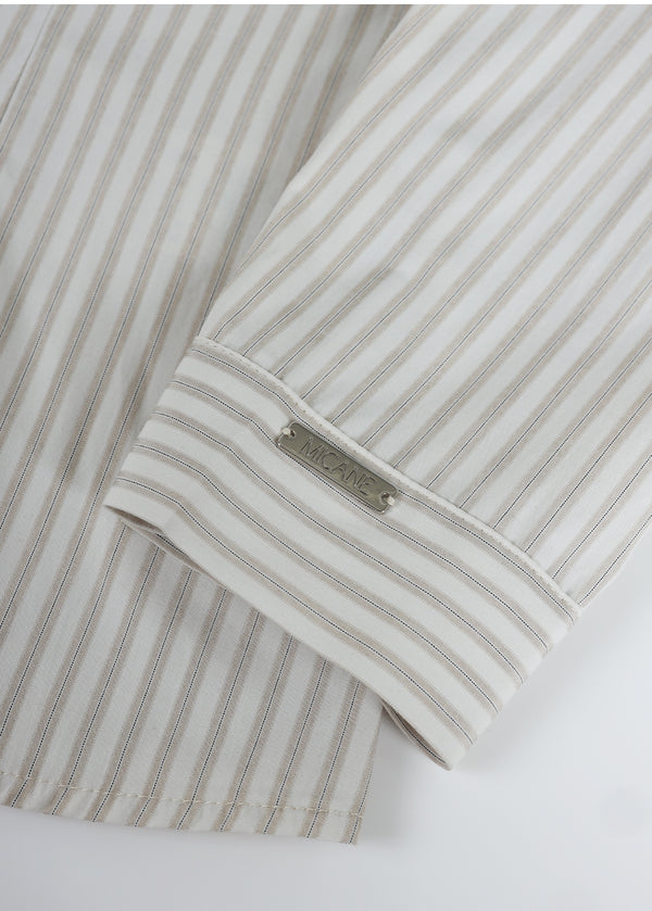 Bonnie Pintuck Striped Shirt