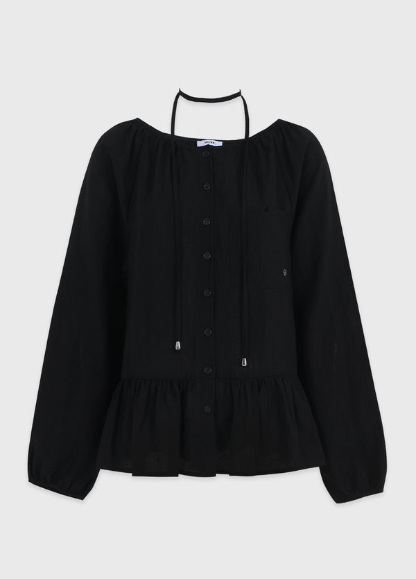 Boo Frill Tie Blouse