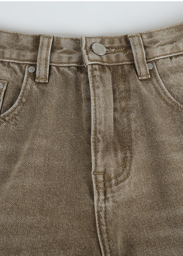 Boris Back Point Flared Denim Pants