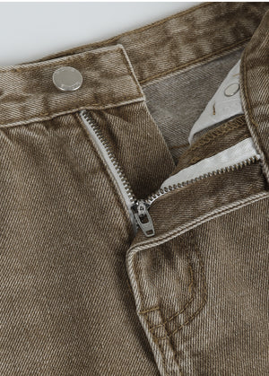 Boris Back Point Flared Denim Pants