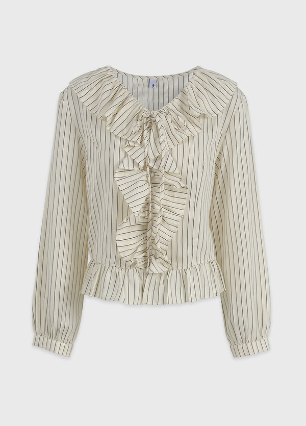 Bronte Ruffle Stripe Blouse