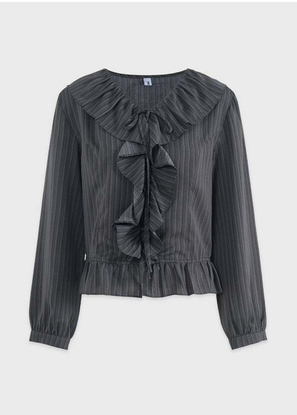 Bronte Ruffle Stripe Blouse