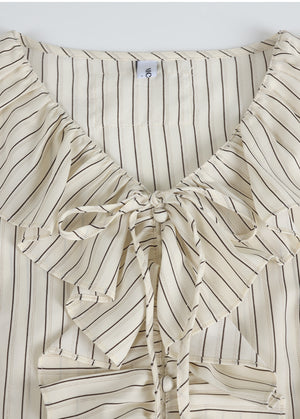 Bronte Ruffle Stripe Blouse